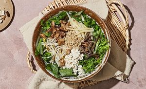 Sprouts Barley (Namul) at Salad Shop in Seoul