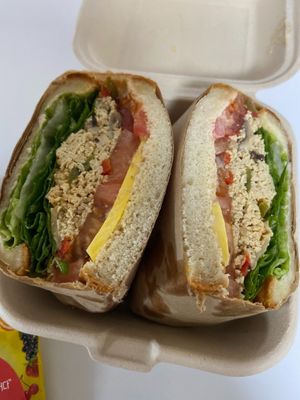 Tofu sandwich  at Yogur Sand 요거샌드 in Busan