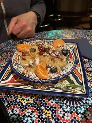 Sweet couscous  at Ya Habibi in Graz