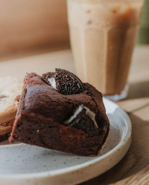 Oreo brownie at WYLDE Coffee in Heswall