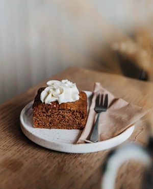 Carrot cake at WYLDE Coffee in Heswall