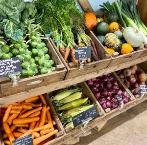 Fresh, locally-grown veg at Kenyon Hall Farm in Warrington