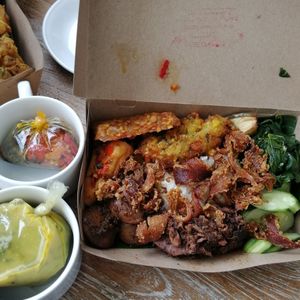 Nasi Campur at Minang Vegan in Ubud