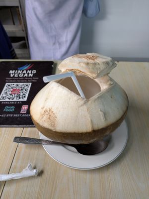 Coconut at Minang Vegan in Ubud
