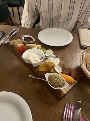 charcuterie board  at ORA in Florence