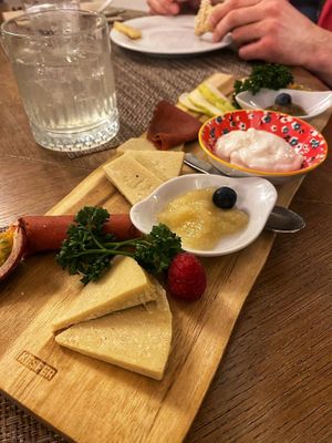 starters: Charcuterie board at ORA in Florence