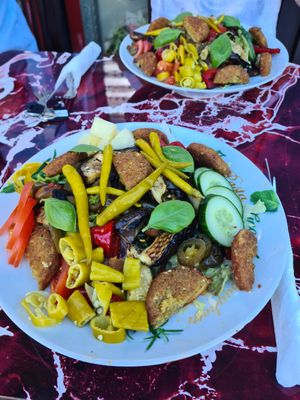 Salat mit Falafel at Saray Grill in Neubrandenburg