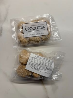 Bought frozen (packs of 6) at Croquetea in Valencia