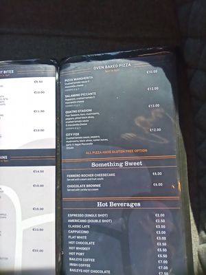 Menu at Billy Byrnes Gastro Bar & Venue in Kilkenny