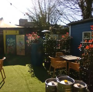 Outdoor area at back at Billy Byrnes Gastro Bar & Venue in Kilkenny