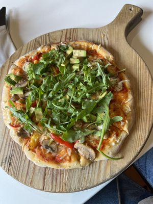 Vegan pizza with vegan mozzarella   at Billy Byrnes Gastro Bar & Venue in Kilkenny