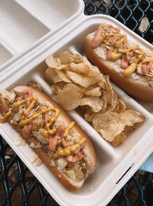 colombian hotdogs at Earthy Picks in Orlando