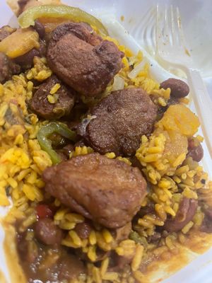 Beefless steak up close  at Earthy Picks in Orlando