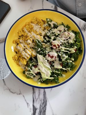 Tofu scramble bowl  at Earthy Picks in Orlando