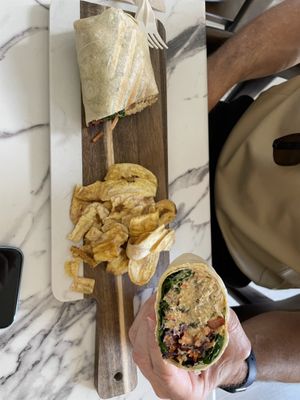 Tuna wrap   at Earthy Picks in Orlando