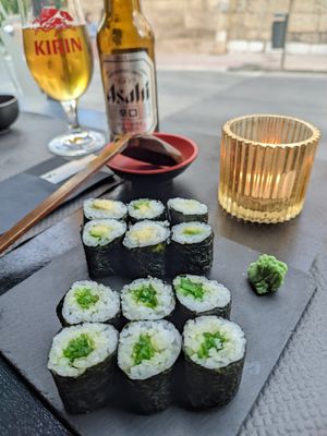 Hosomakis de Wakame y Aguacate at Miyagi Express in Ronda