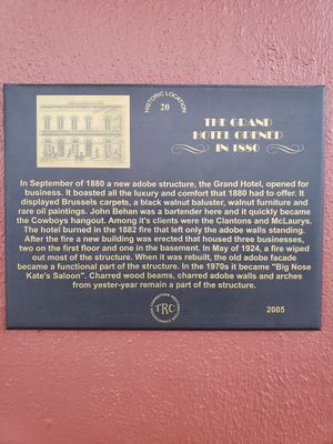  at Big Nose Kate's Saloon in Tombstone