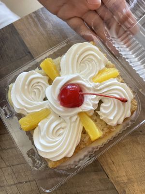 Vegan 3 leches cake  at Del Cielo Tamales in Tucson