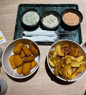 Nuggets and fries + sauces - so delicious   at Food Garden in Zagreb
