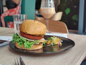 Double burger at Food Garden in Zagreb