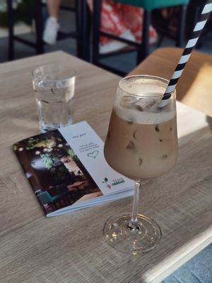 Ice coffee at Food Garden in Zagreb