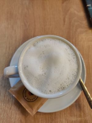 Oat cappucino at Food Garden in Zagreb