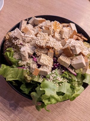Miso tofu bowl at Food Garden in Zagreb
