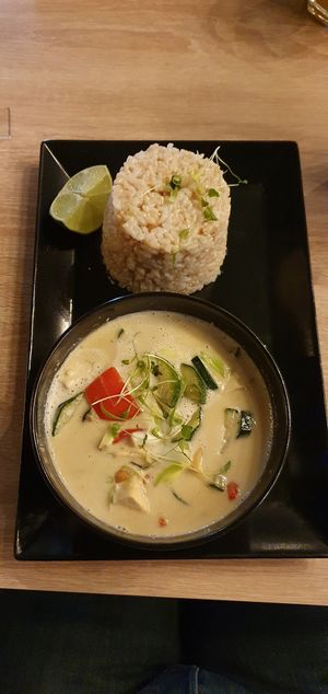 Green curry with tofu at Food Garden in Zagreb