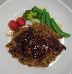 Char Siew Mee at Veg Kitchen 四海素食坊 in Kuala Lumpur