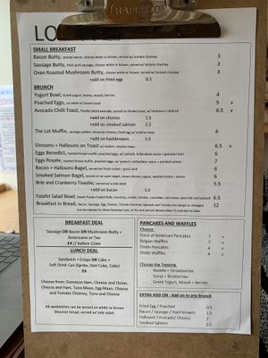 Menu (February 2022)   at Lot 11 Café in Wrexham