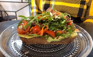 Avocado toast  at Värav Coffee and Toast in Tallinn