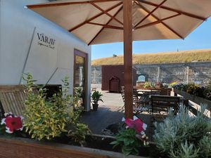 Outside at Värav Coffee and Toast in Tallinn