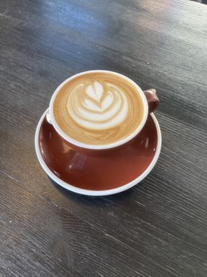 Oat latte  at Värav Coffee and Toast in Tallinn