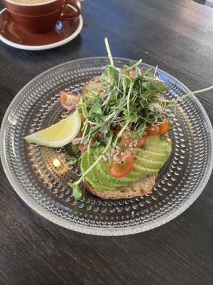 Avocado toast  at Värav Coffee and Toast in Tallinn