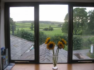 View from the room at Fox Hall in Kendal