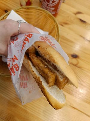 Tofu Bánh Mì at Huy Vege in Bratislava