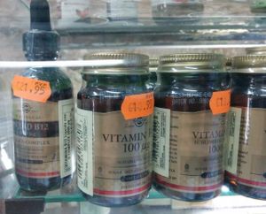 B12 supplements at Veganoteca in Barcelona