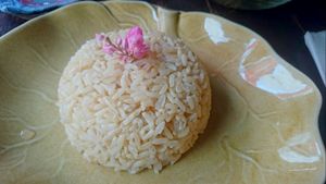 even the rice is pretty :) at Anotai in Bangkok