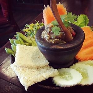 eggplant dish at Anotai in Bangkok