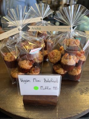 Vegan mini cakes  at Anotai in Bangkok