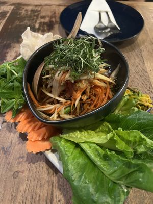 Papaya salad  at Anotai in Bangkok