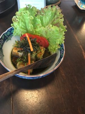 210 bath for 4 tofu at Anotai in Bangkok