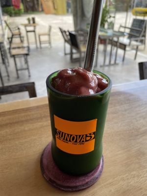 Mango-Mixed Berry-Banana-Ginger  at nTrance Cafe in Khao Lak