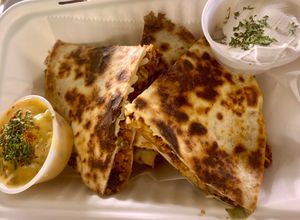 Chorizo Quesadilla  at Kraves Vegan Foods in New York City