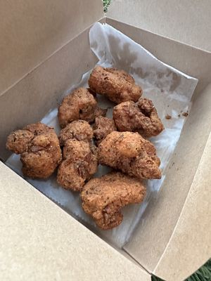 Fried cauliflower  at Kraves Vegan Foods in New York City