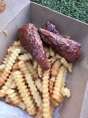 Chicken wings, BBQ  at Kraves Vegan Foods in New York City