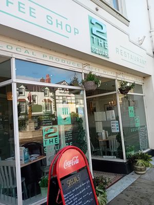 The cafe at Two the Square in Conwy