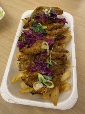 Vegan Katsu Loaded Chips  at Street Food by Easy Dine in Maidstone