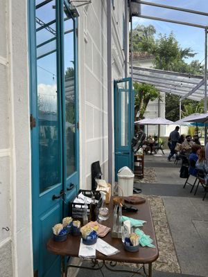 Beautiful old wooden doors  at Bistrô da Casa in Rio De Janeiro