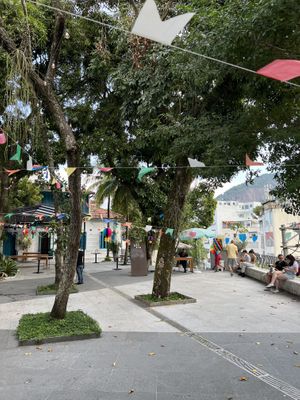 The entrance garden  at Bistrô da Casa in Rio De Janeiro